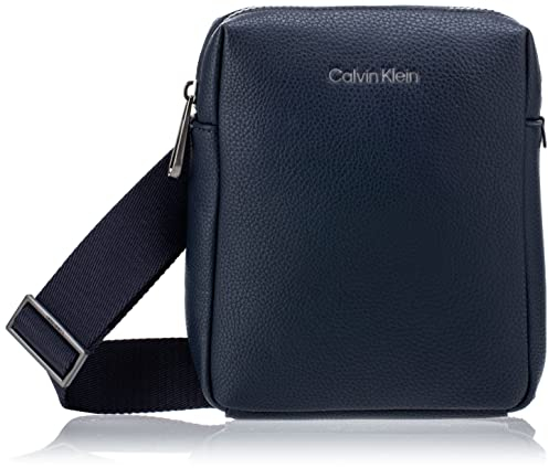 Calvin Klein Herren Umhängetasche Ck Must Reporter Small Klein, Blau (Ck Navy), Einheitsgröße