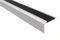 Effector Treppenkantenprofil zum Schrauben, 90 cm, 46x29 mm, Silber, Aluminium Bodenübergangsprofil, Übergangsleiste, Treppenschutzprofil, Treppenkantenschutz, Anti Rutsch Aluwinkel