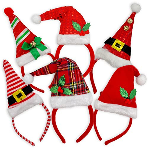 XMAS Lot de 6 accessoires pour cheveux de Noël et de Noël