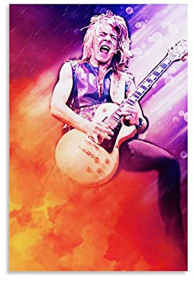 Enartly Bild Auf Leinwand Randy Rhoads Les Paul Poster e Wall Art Modern Family camera da letto Decor 60x90cm Senza Cornice