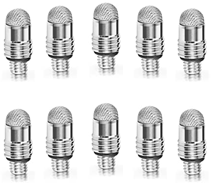 GUUGEI Lot de 10 embouts de rechange en fibre de maille pour écran tactile capacitif, haute sensibilité, doux, anti-rayures