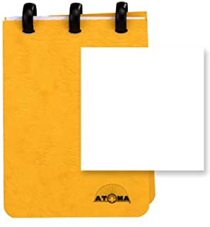ATOMA Notizbuchsystem - Traditional Colors Cardboard - A7 - gelb - Blanco