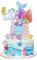 YHUIKXIN 27 Pcs Mermaid Cake Toppers Mini Mermaid Figures Ocean Glitter Cake Topper Mermaid Happy Birthday Cake Toppers for Girls Baby Shower Birthday Mermaid Theme Party Supplies