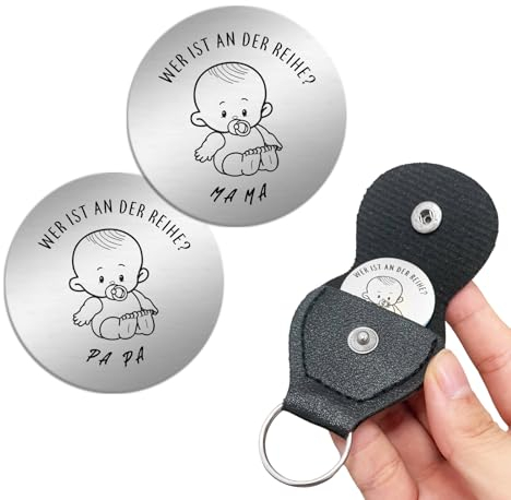 Geschenk für Neugeborene, eine perfekte Entscheidungsmünze als Geschenk, Geschenkidee für Werdende Mütter,Taufgeschenke für Mädchen Jungen - silbrig