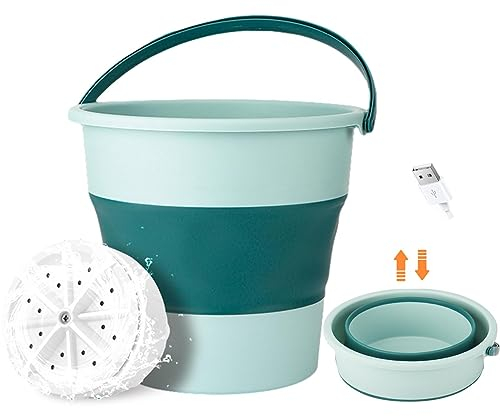 Teksome Lavadora portátil - Ropa Interior Plegable 10 L alimentada por USB | Lavadora con Limpieza ultrasónica para Ropa Interior Ropa Infantil