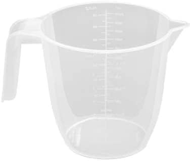 Lightweight Measuring Jug Sturdy and Hardwearing, Made with 100% Non-Toxic Clear Plastic Water Jugs Stackable Dishwasher Microwave Safe (2 Liter)