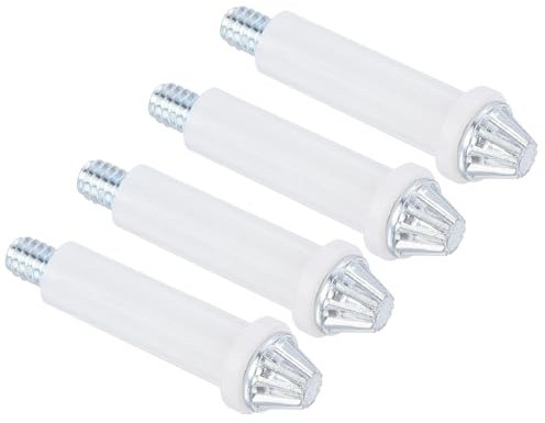 uxcell Lot de 4 pièces de quincaillerie pour porte pliante à deux volets – Kit de réparation pour portes coulissantes de penderie, porte pliante – Argenté