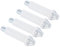 uxcell Lot de 4 pièces de quincaillerie pour porte pliante à deux volets – Kit de réparation pour portes coulissantes de penderie, porte pliante – Argenté