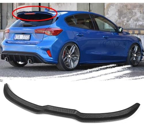 OBABO ABS Auto Spoiler Posteriori per Ford Focus MK4 ST-Line 2019 2020 2021, Alettone Tetto Posteriore Paraurti Diffusore Labbro Lama Splitter Carrozzeria Styling Parti