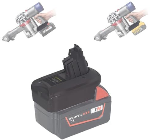 FDBIEBCV V6/V7V8 Battery Adapter for Dewalt 20V Lithium Battery for Milwaukee M18 18V Li-ion Battery Converted to Replace for Dyson V6/V7/V8 Battery