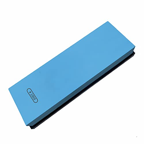ISCBAFYX Pierre à aiguiser Les Couteaux Japonais 1000 Grains pour Pierre à aiguiser de Cuisine polie Miroir, Pierre à Eau pour Couteau Utilitaire, Outils, Bleu (Taille : 600 g)