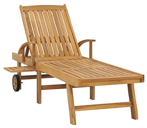 Generisch Kangmusi Sonnenliege Massivholz Teak, 48015