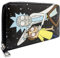 Animation Wissenschaft Im Weltraum Augen Weit Offen Morty! Portemonnaie Clutch Münzfach & Kartenhalter, Schwarz