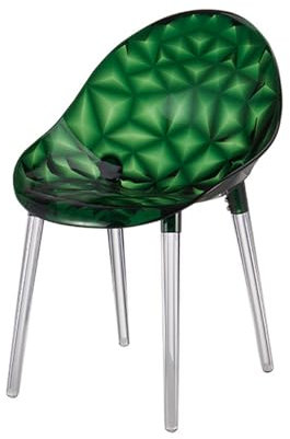 Clear Dining Chairs Ghost Chairs, Modern Acrylic Kitchen Chairs with Transparent Seat - Set of Stylish and Ergonomic Design