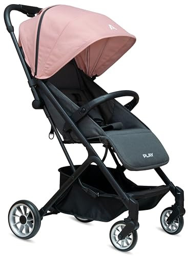 Play. Passeggino leggero Play Hop con pieghevole compatto da 0 a 36 mesi o da 0 a 22 kg. Rosa chiaro