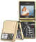 S200 Big Button Unlocked Flip Phone for Seniors, Easy to Use Basic GMS Mobile Phone, 1300mAh Battery, Type-C Port, Dual SIM, 2.4 Color Display, FM Radio, Flashlight, Bluetooth-Gold