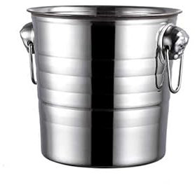 TUHUO Ice Bucket Stainless Steel Ice Bucket Champagne Bucket Red Wine Bucket Spit Bucket Ice Cube Ice Bucket Bar Beer Bucket Ice Holder