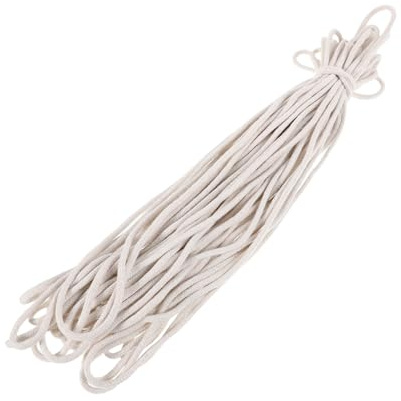 DIYEAH 25m Hand Woven Cotton Rope for Tent Camping Outdoor Adventures Braided Draw Cord Function for Flagpoles