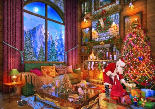 Puzzle 2000 Teile - Christmas Lodge