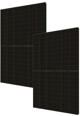 2x Solarmodul Sunpro 500 W BIFAZIAL Full Black Solarmodul für Balkonkraftwerke Solarpanel Photovoltaik PV-Anlage Glas-Glas Modul