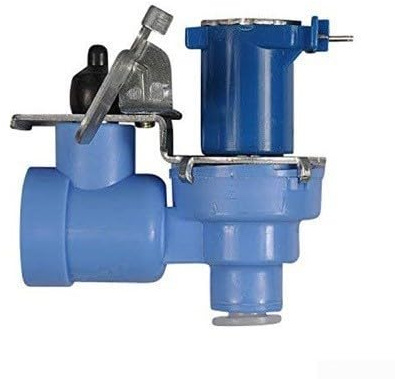 Refrigerator Water Inlet Valve Replacement for AP4451762 PS3536019 - Metal Solenoid Switch for Ice Maker & Dispenser - Compatible with for samsung for lg for bosch Fridge Freezers - Blue 1/4 Inch for