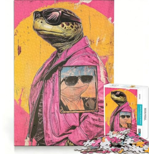 1000 Piece Jigsaw Puzzle for Adults Teenage Mutant Ninja Turtle Art Practical Game Stress Reliever Deal As Gifts for The Whole Family 50x75cm
