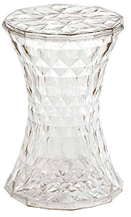 Kartell 8800B4 Hocker Stone transparent glasklar