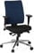 hjh OFFICE 608815 Bürostuhl PRO-TEC 350 Stoff Schwarz/Blau Bürodrehstuhl ergonomisch, Rückenlehne & Armlehnen verstellbar