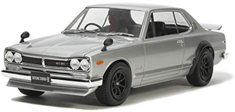 Tamiya 300024335 - Fahrzeuge - 1:24 Nissan Skyline 2000 GT-R Street-Custom, Metallic-Dunkelgrau