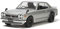 Tamiya 300024335 - Fahrzeuge - 1:24 Nissan Skyline 2000 GT-R Street-Custom, Metallic-Dunkelgrau