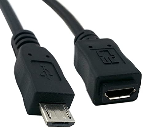 CY 5ft Full Pin Connected Micro USB 2.0 Type 5Pin Male to Female Cable for Tablet & Phone & MHL & OTG Extension