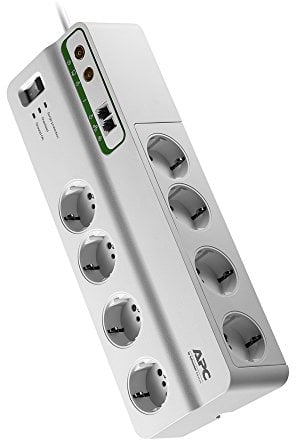 APC PMF83VT-IT Überspannungsschutz 8 AC-Ausgänge 230V 3m weiß - Überspannungsschutz (2690 J, 8 AC-Ausgänge, Typ L, 230 V, 50 Hz, 2300 W)