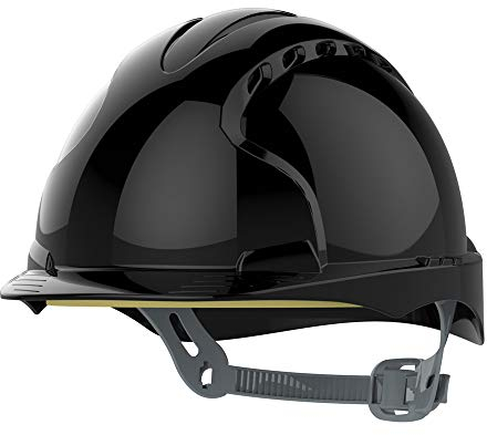 JSP EVO®3 Safety Helmet - Slip Ratchet - Vented - Black (AJF160-001-100)