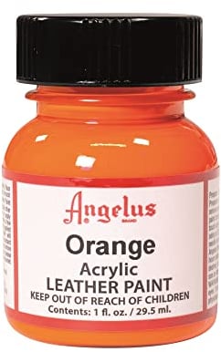 Angelus Peinture Acrylique pour Le Cuir, Orange, 1 Oz Standard