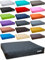 dogsfavorite Hundebett Big Pad aus Kunstleder Hundekissen Hundesofa Hundebetten 140 x 110 cm XXL dunkelgrau