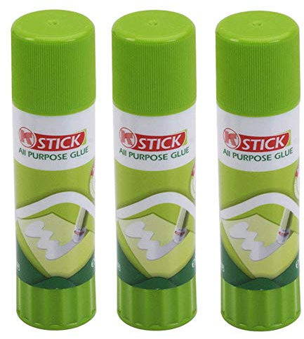 Aceirmc 3D Printer Glue Stick for Hot Bed Print Filament PLA ABS PET PETG Washable Anti-Tilt Non-Toxic(Pack of 3)