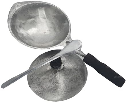 Aluminium-Trichterpfanne mit Deckel und Spatel, Produkt von Sri Lanka