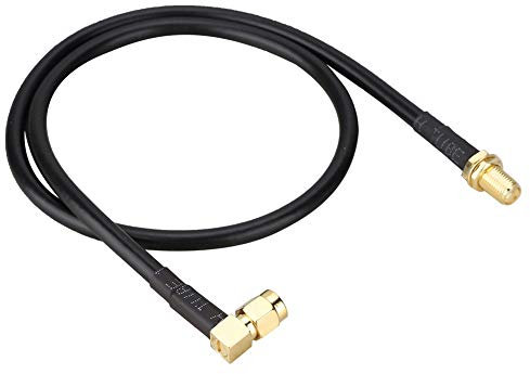 SMA-Kabel, SMA-Stecker, SMA-Buchse-Stecker-Kabel, 50 cm Antennenverlängerungskabel, SMA-Koaxialkabel für Antenne GSM DVB-T DAB + Autoradio, für Baofeng UV-5R UV-82 UV-9R Plus Walkie Talkie