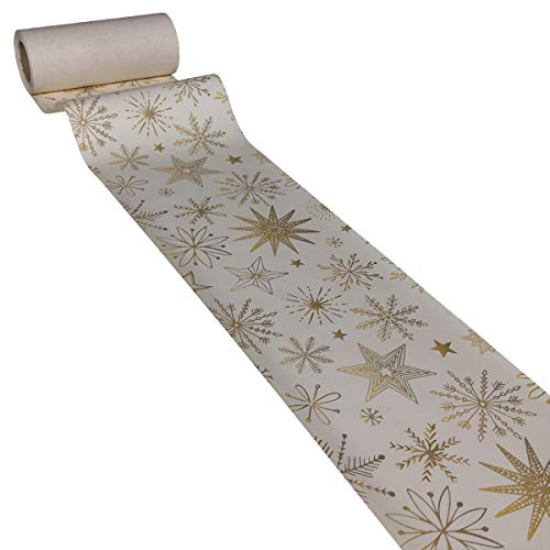JUNOPAX Papier-Tischläufer 50m x 0,20m Weihnachten, nass- und wischfest