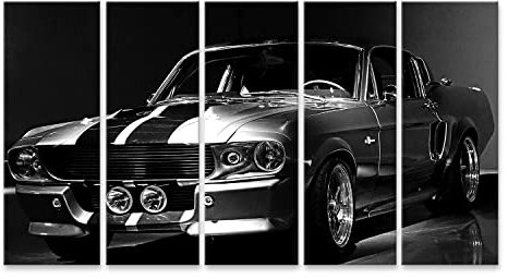 islandburner Bild auf Leinwand 1967 Ford Mustang Shelby Gt 500 Bilder Wandbilder Poster