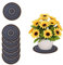 K KILIPES 6pcs 8.5 Round Plant Coaster Mat for Gardening Indoor Outdoor Flower Pots Pad Non Slip Plant Mats for House Plants