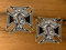 24/7stickers MG410 / 2X SOA Iron Cross Aufkleber Sons of Anarchy je 7x7cm Biker Skull Rocker MC Chopper Old School Vintage Samcro Custom Umbau Bobber Cafe Racer