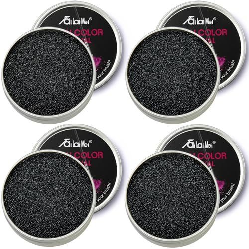 TailaiMei 4 Pack Color Removal Cleaner Sponge, Quickly & Easily Clean Makeup Brushes Without Water or Chemical Solutions Eliminating Drying Time - Switch Eyeshadow Colored Immediately