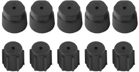 Auto Klimaanlage Kappen, 10 Stück Universal Klimaanlage Ladeanschluss Kappe 13mm 16mm Klimaanlage Service Ac System Ladeanschlusskappen A/c Reparatur Kältemittel Ladeanschluss Abdeckung