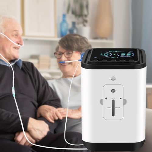 Neuer KCareU sauerstoffgerät für zuhause 1-7L/min Einstellbarer Sauerstoffkonzentrator 93%~30% Hochreiner Sauerstoffgenerator Sauerstoff Therapie