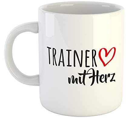 huuraa Kaffeetasse Trainer Geschenk Tasse Weiß 330ml Trainer Geschenkidee