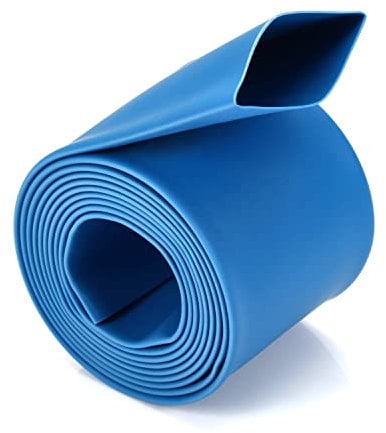 Chanzon 2:1 Ratio 25/32 (20mm) Heat Shrink Tubing 3.3Ft Roll (1M Total Length) Blue Polyolefin Sleeving Wrap Shrinking 2 to 1 1pcs