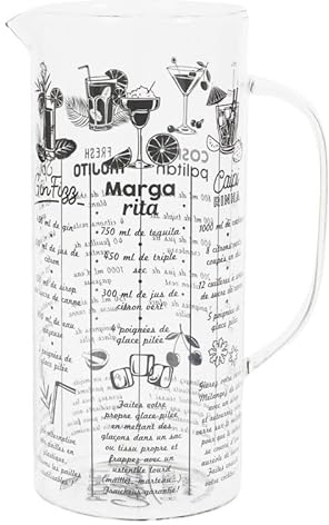 Pichet avec Recette Cocktail 2L Transparent
