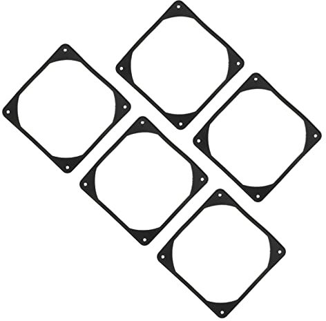 Mobestech 5pcs Anti- Gasket Pads for Computer Case Fan Noise Reducing Mounts Shock Absorption Feet for Quiet and Enhanced Performance