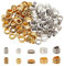 nbeads 100 Stück 10 Stile Tibetischer Stil Legierung Perlen, Dreadlock Perlen Metall Haarschmuck Perlen Zöpfe Haarschmuck Haarperlen Europäische Perlen für Armband Halskette Schmuck Herstellung